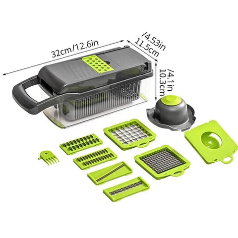 12 - 16pcs Multifunctional Vegetable Cutter & Slicer Set. - 3sung llc