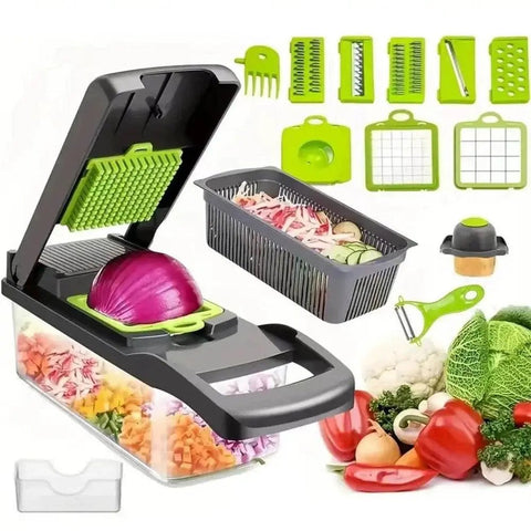 12 - 16pcs Multifunctional Vegetable Cutter & Slicer Set. - 3sung llc