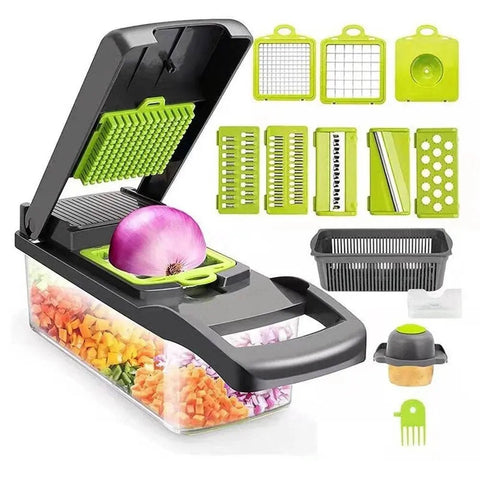 12 - 16pcs Multifunctional Vegetable Cutter & Slicer Set. - 3sung llc