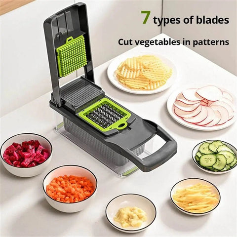 12 - 16pcs Multifunctional Vegetable Cutter & Slicer Set. - 3sung llc