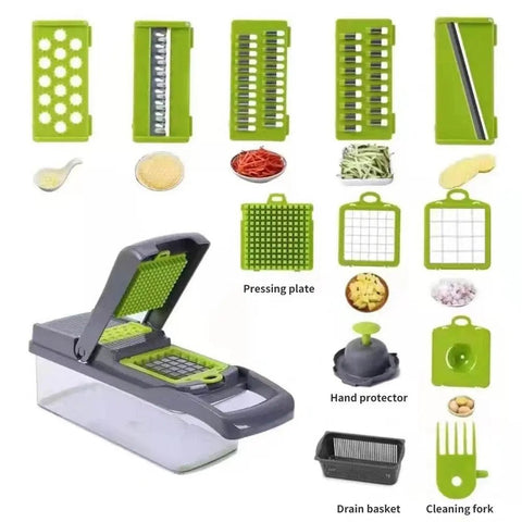 12 - 16pcs Multifunctional Vegetable Cutter & Slicer Set. - 3sung llc