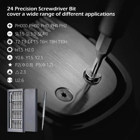 25 - in - 1 Precision Screwdriver Set with Magnetic Bits. - 3sung llc
