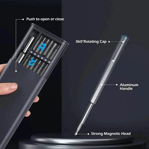 25 - in - 1 Precision Screwdriver Set with Magnetic Bits. - 3sung llc
