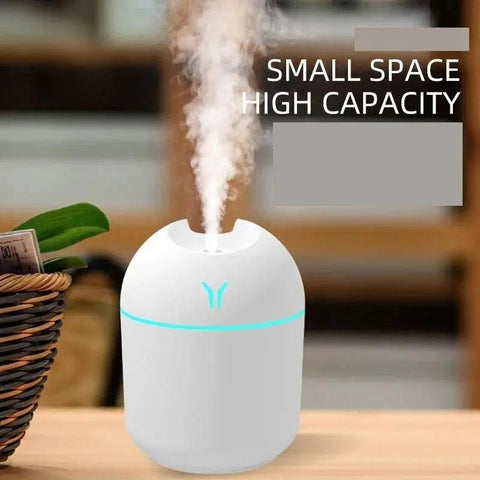 250ML USB Mini Humidifier & Essential Oil Diffuser with LED Light. - 3sung llc