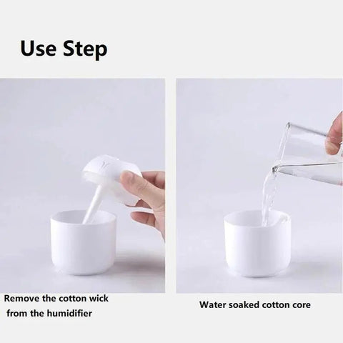 250ML USB Mini Humidifier & Essential Oil Diffuser with LED Light. - 3sung llc
