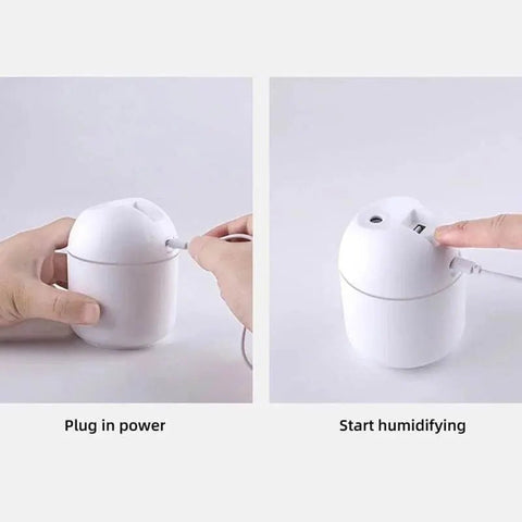 250ML USB Mini Humidifier & Essential Oil Diffuser with LED Light. - 3sung llc