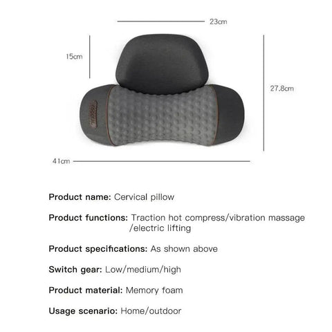 3 - in - 1 Neck Massager Pillow with Heat & Vibration. - 3sung llc