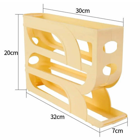 3/4 - Layer Automatic Egg Roller Rack for Kitchen Storage. - 3sung llc