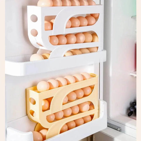3/4 - Layer Automatic Egg Roller Rack for Kitchen Storage. - 3sung llc