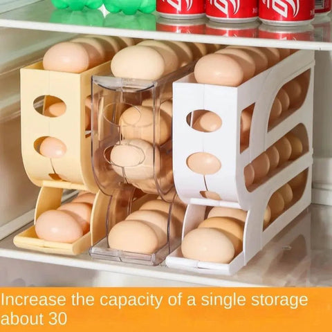 3/4 - Layer Automatic Egg Roller Rack for Kitchen Storage. - 3sung llc