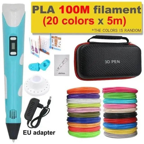 3D Printing Pen for Kids with LCD Screen & PLA Filament. - 3sung llc