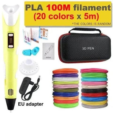 3D Printing Pen for Kids with LCD Screen & PLA Filament. - 3sung llc