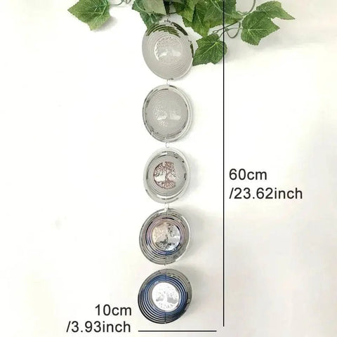 3D Rotating Tree of Life Wind Chime & Spinner. - 3sung llc