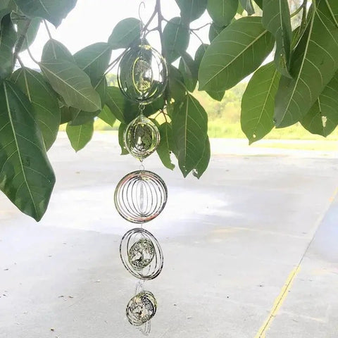 3D Rotating Tree of Life Wind Chime & Spinner. - 3sung llc