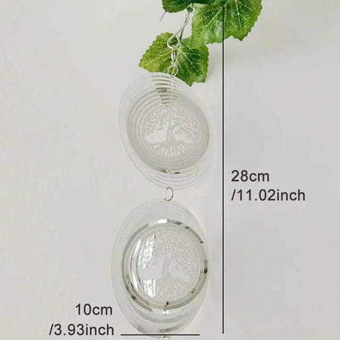 3D Rotating Tree of Life Wind Chime & Spinner. - 3sung llc