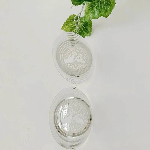 3D Rotating Tree of Life Wind Chime & Spinner. - 3sung llc