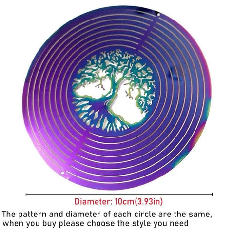 3D Rotating Tree of Life Wind Chime & Spinner. - 3sung llc