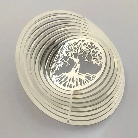 3D Rotating Tree of Life Wind Chime & Spinner. - 3sung llc