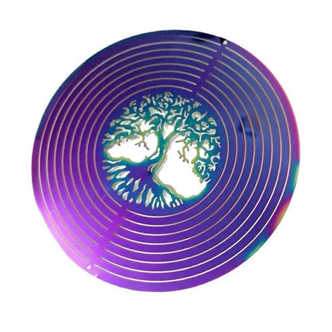 3D Rotating Tree of Life Wind Chime & Spinner. - 3sung llc