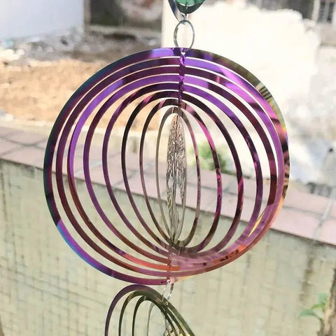 3D Rotating Tree of Life Wind Chime & Spinner. - 3sung llc