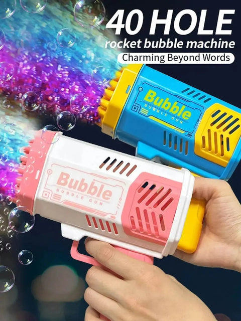 40 - Hole Handheld Automatic Bubble Machine Gun. - 3sung llc