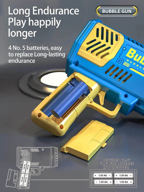40 - Hole Handheld Automatic Bubble Machine Gun. - 3sung llc