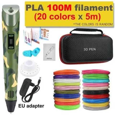 3D Printing Pen for Kids with LCD Screen & PLA Filament. - 3sung llc