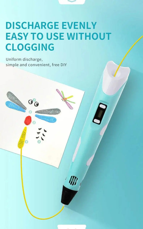 3D Printing Pen for Kids with LCD Screen & PLA Filament. - 3sung llc