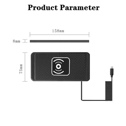 Fast Wireless Car Charger with Silicone Pad for iPhone & Samsung. - 3sung llc