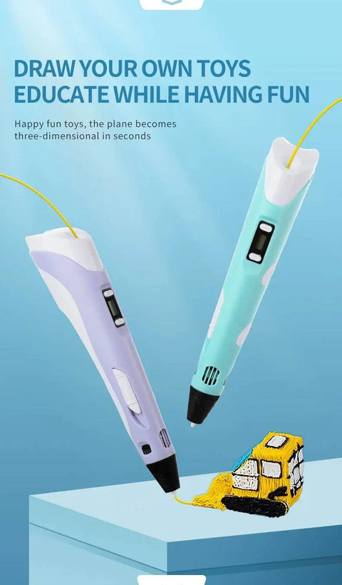 3D Printing Pen for Kids with LCD Screen & PLA Filament. - 3sung llc
