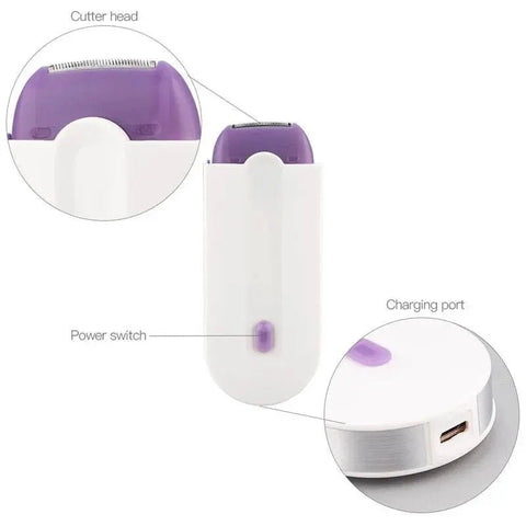 Blue - Light Epilator for Women - Automatic Hair Remover for Face, Legs, Bikini. - 3sung llc