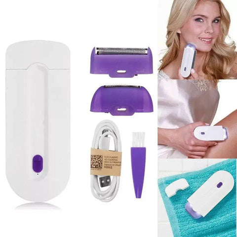 Blue-Light Epilator for Women - Automatic Hair Remover for Face, Legs, Bikini. - 3sung llc