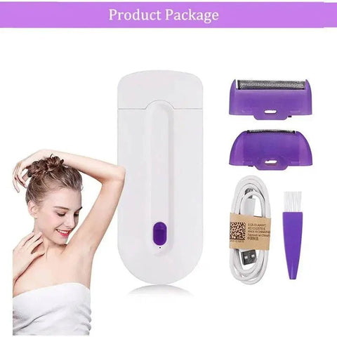 Blue - Light Epilator for Women - Automatic Hair Remover for Face, Legs, Bikini. - 3sung llc