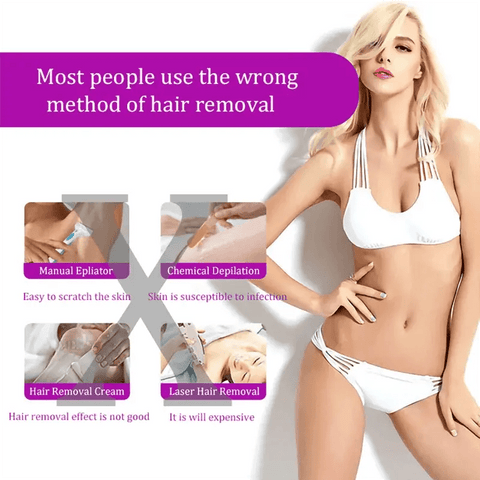 Blue - Light Epilator for Women - Automatic Hair Remover for Face, Legs, Bikini. - 3sung llc