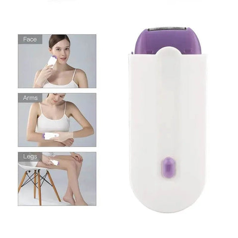 Blue - Light Epilator for Women - Automatic Hair Remover for Face, Legs, Bikini. - 3sung llc