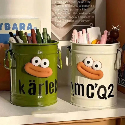 Cartoon Pen Holder with Random Letter Stickers. - 3sung llc