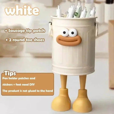 Cartoon Pen Holder with Random Letter Stickers. - 3sung llc