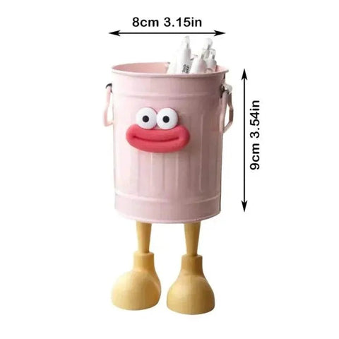Cartoon Pen Holder with Random Letter Stickers. - 3sung llc