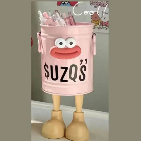 Cartoon Pen Holder with Random Letter Stickers. - 3sung llc