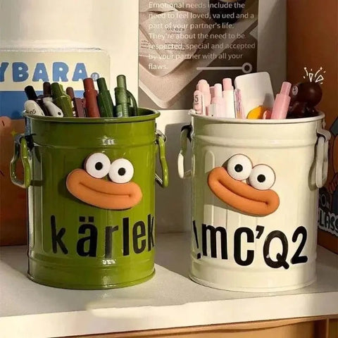 Cartoon Pen Holder with Random Letter Stickers. - 3sung llc