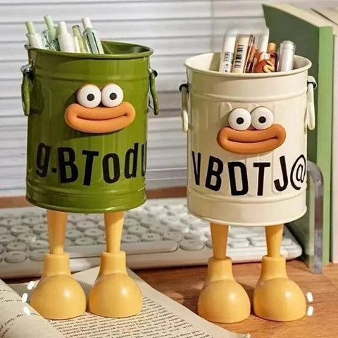 Cartoon Pen Holder with Random Letter Stickers. - 3sung llc