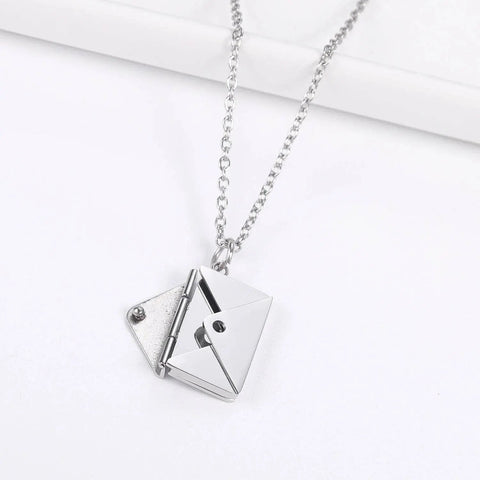 Customized Love Letter Envelope Necklace - Stainless Steel Jewelry. - 3sung llc
