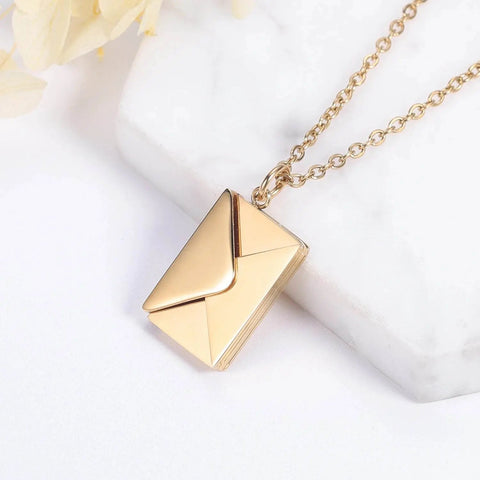 Customized Love Letter Envelope Necklace - Stainless Steel Jewelry. - 3sung llc