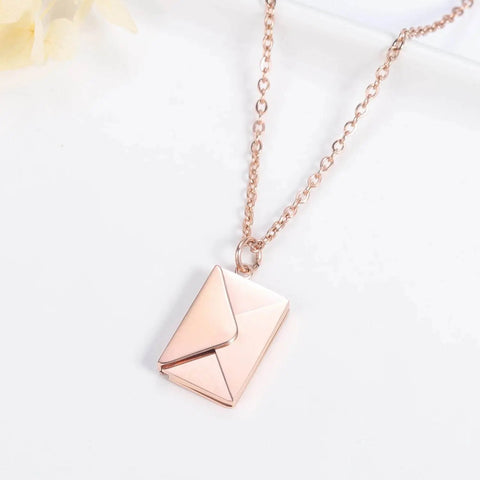 Customized Love Letter Envelope Necklace - Stainless Steel Jewelry. - 3sung llc