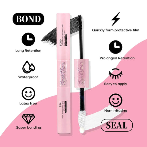 DIY Lash Extension Kit with 200 Clusters, Bond & Seal. - 3sung llc
