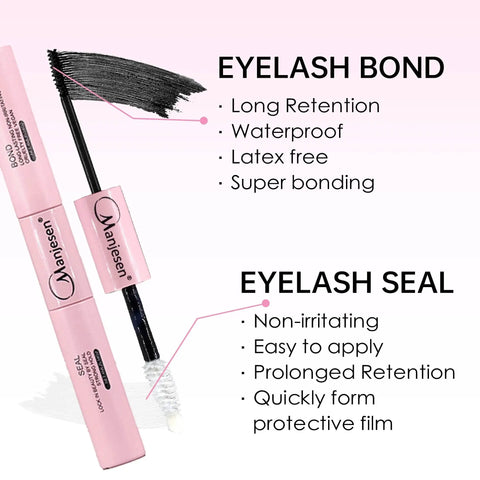 DIY Lash Extension Kit with 200 Clusters, Bond & Seal. - 3sung llc