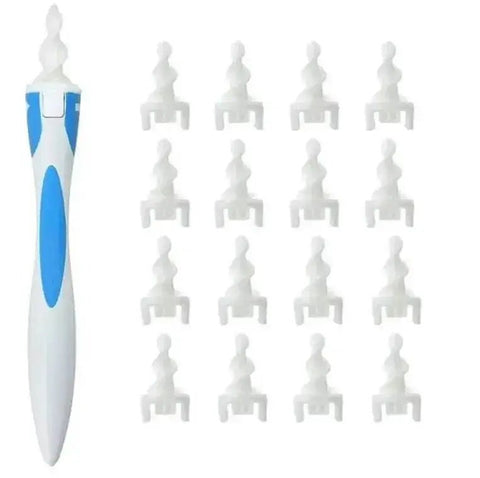 Ear Wax Remover Tool with 16 Silicone Replacement Tips. - 3sung llc