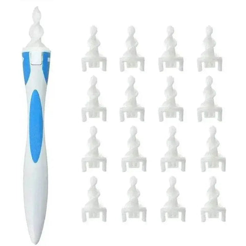 Ear Wax Remover Tool with 16 Silicone Replacement Tips. - 3sung llc