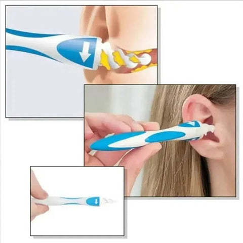 Ear Wax Remover Tool with 16 Silicone Replacement Tips. - 3sung llc