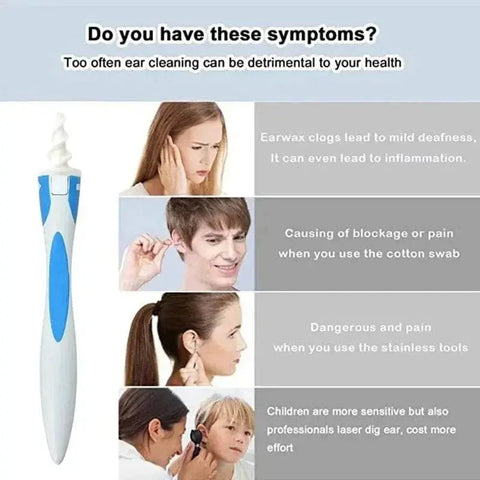Ear Wax Remover Tool with 16 Silicone Replacement Tips. - 3sung llc